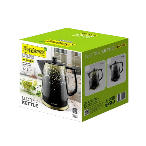 Електрочайник 1,5л 1500W (диск) золотий MR-074-GOLD Maestro Житомир - изображение 3