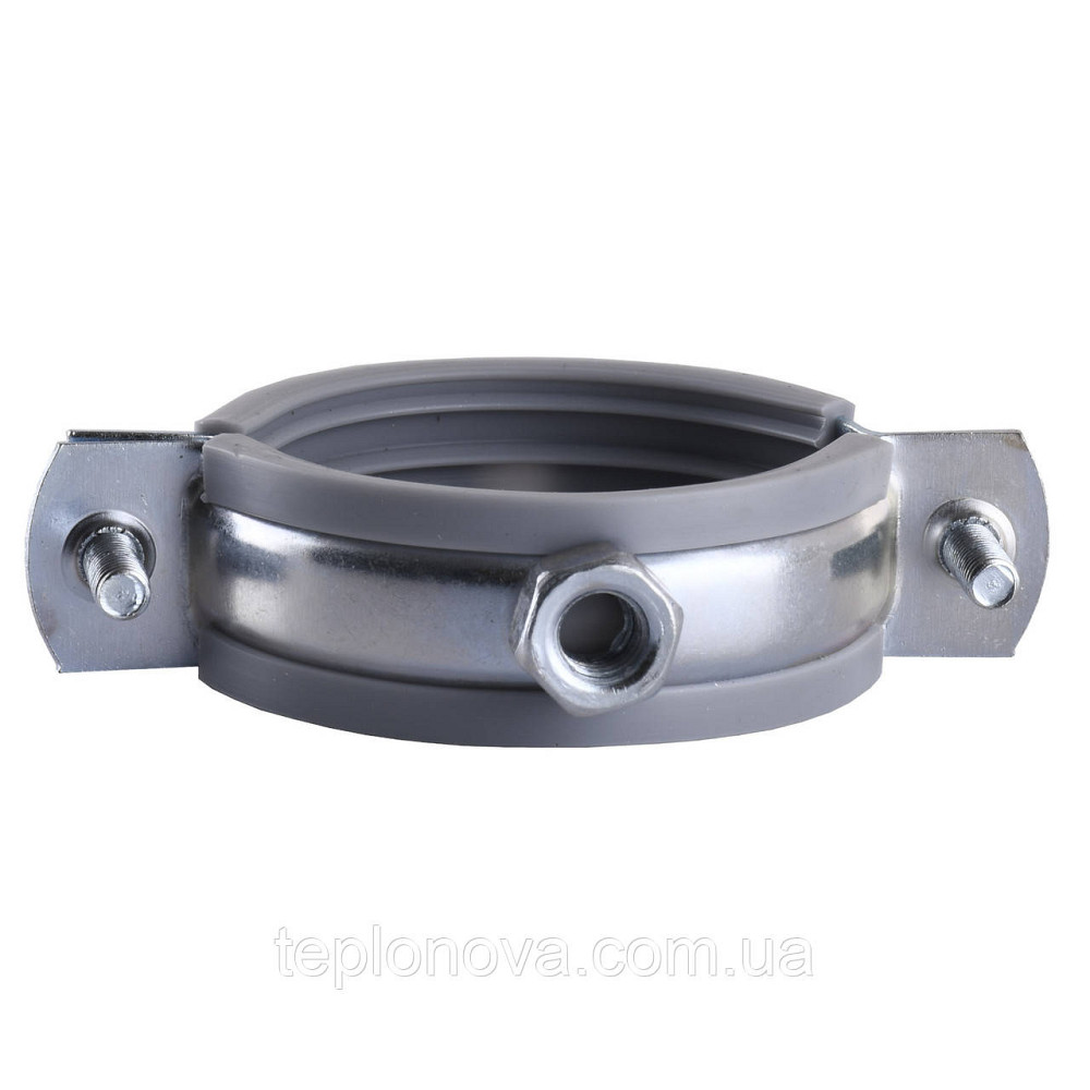 Хомут у зборі CR 1 1/2" (47-53мм) з гвинтом-шурупом 8*100 і дюбелем у уп., сірий Чернівці - фото 3