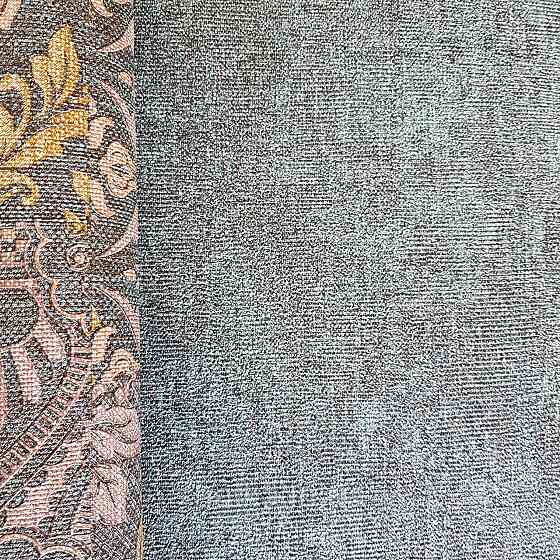 Шпалери метрові вінілові на флізелін Yuanlong Samsara однотонні ефект потертості під штукатурку зелені Київ