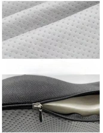 Подушка ергономічна PS 01 з підігрівом для офісу та вдома з ефектом пам'яті Чорний Київ