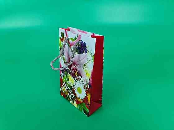 Пакет паперовий подарунковий малий 11/18/5 (арт М145) (12 шт.) Харків