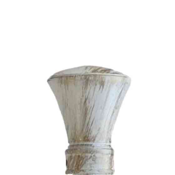 Наконечник для металевого карниза "Люксор/Колозео" (колір біле-золото, діаметр 16 мм) Бровари