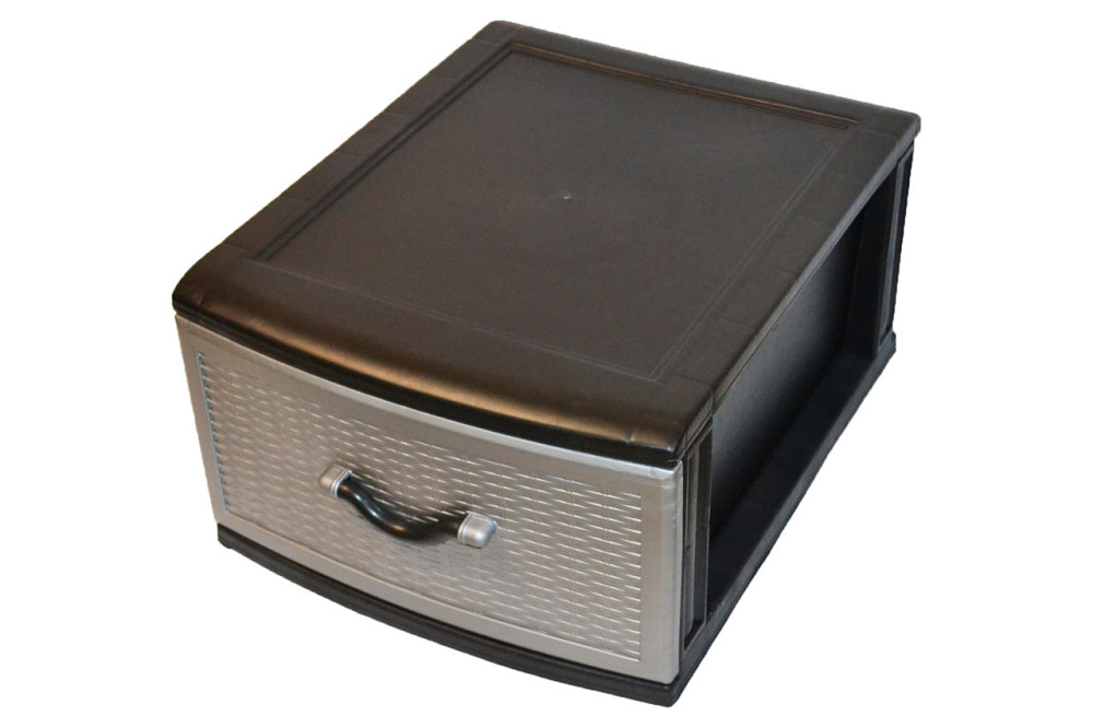 Комод пластиковий Style black (Стиль) 1 ящик 48х38х24 Одеса - фото 2