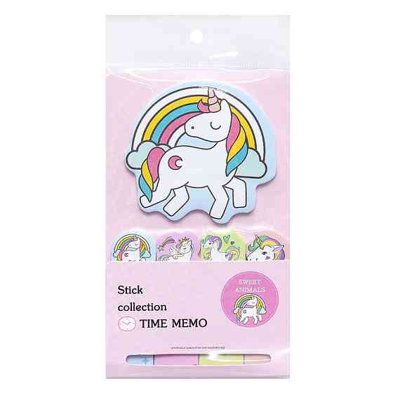 Набор бумажных стикеров Единорог N7-001-4 для заметок Винница