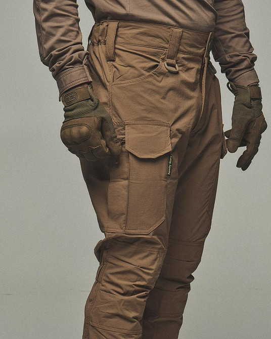 Тактичний демісезонний чоловічий койот костюм штани куртка, водонепроникна військова форма усі розміри Львів - фото 2