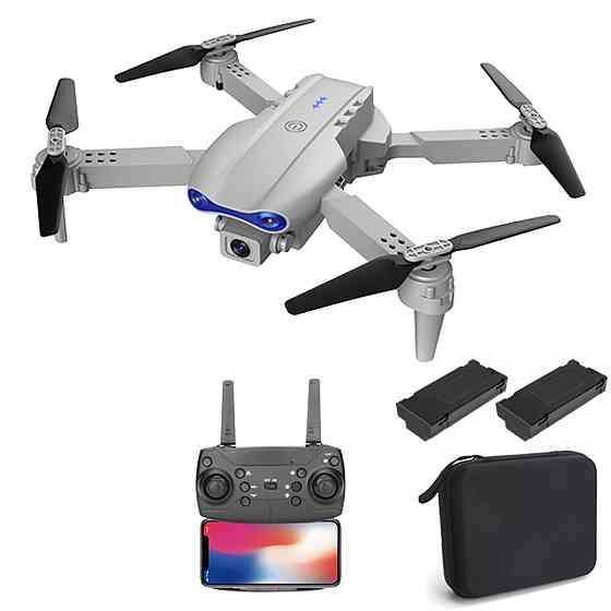 Квадрокоптер дитячий мінідрон E99 Pro з камерою 720P (до 20 хв польоту) 2 акумулятори та кейс Сірий Київ