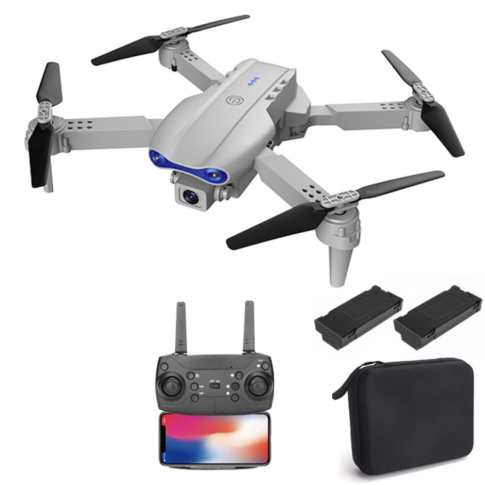 Квадрокоптер дитячий мінідрон E99 Pro з камерою 720P (до 20 хв польоту) 2 акумулятори та кейс Сірий Київ - фото 2