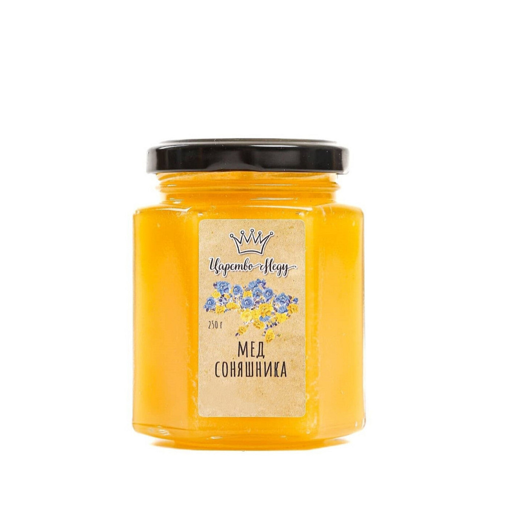 Мед подсолнечника, натуральный мед из собственной пасеки. Вес – 250 граммов Одесса - изображение 1