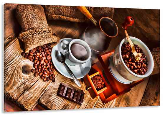 Картина холст в гостиную / спальню   Кава   MLP_121 50x100 см Киев