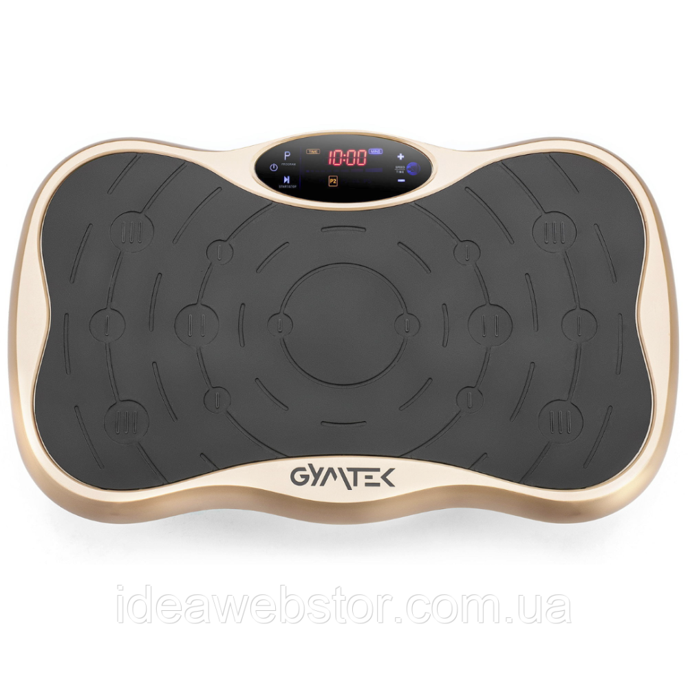 Виброплатформа Gymtek XP500 2D для дома с пультом управления и эспандерами вибротренажер для похудения фитнеса массажа золотистая Киев - изображение 13