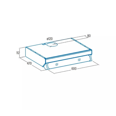 Вытяжка кухонная Cata F 2060 bk Винница - изображение 2