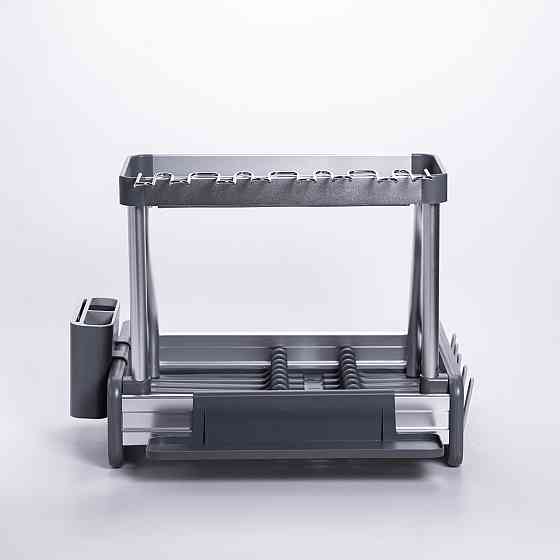 Yiwu Сушарка для посуду двоярусна з піддоном HP-46-7 Коломыя