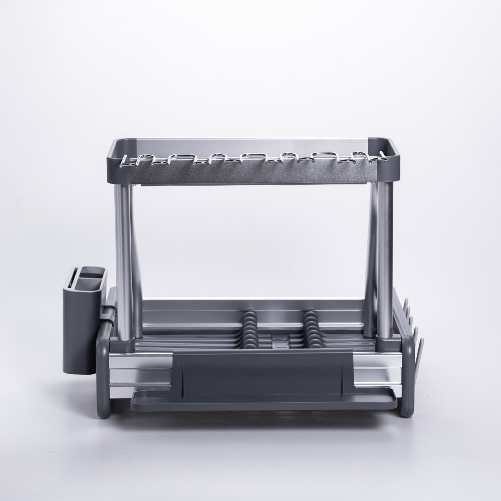 Yiwu Сушарка для посуду двоярусна з піддоном HP-46-7 Коломыя - изображение 2