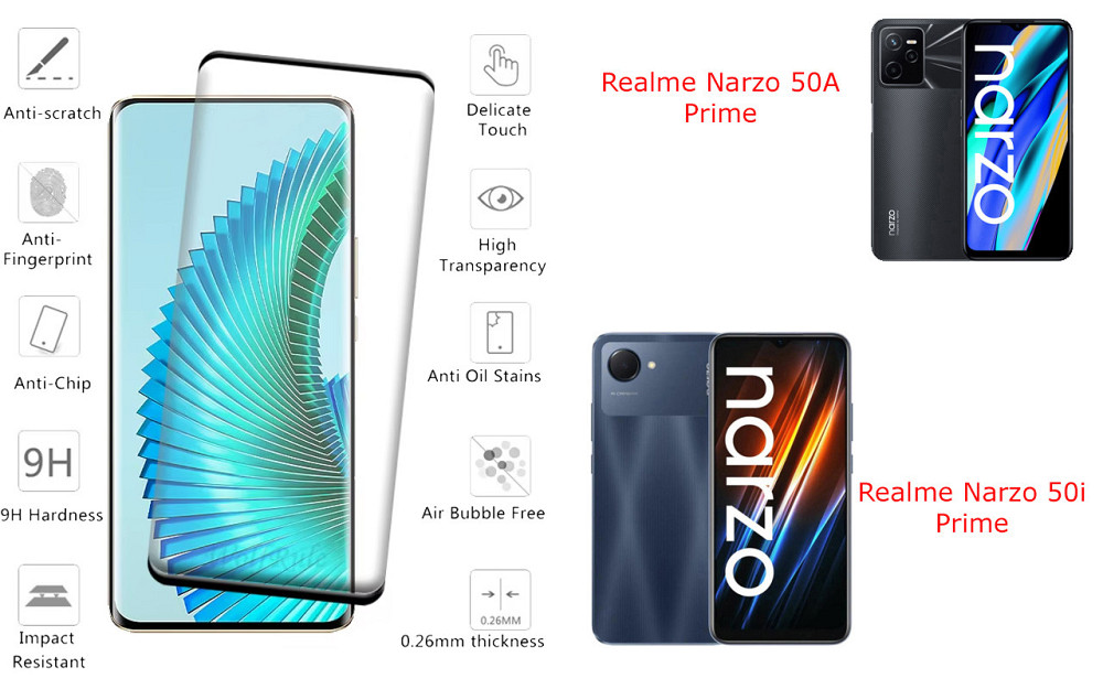 Захисне скло HyperGlass Pro для Realme Narzo 50A Prime, Narzo 50i Prime – максимальна чутливість та захист Київ - фото 2