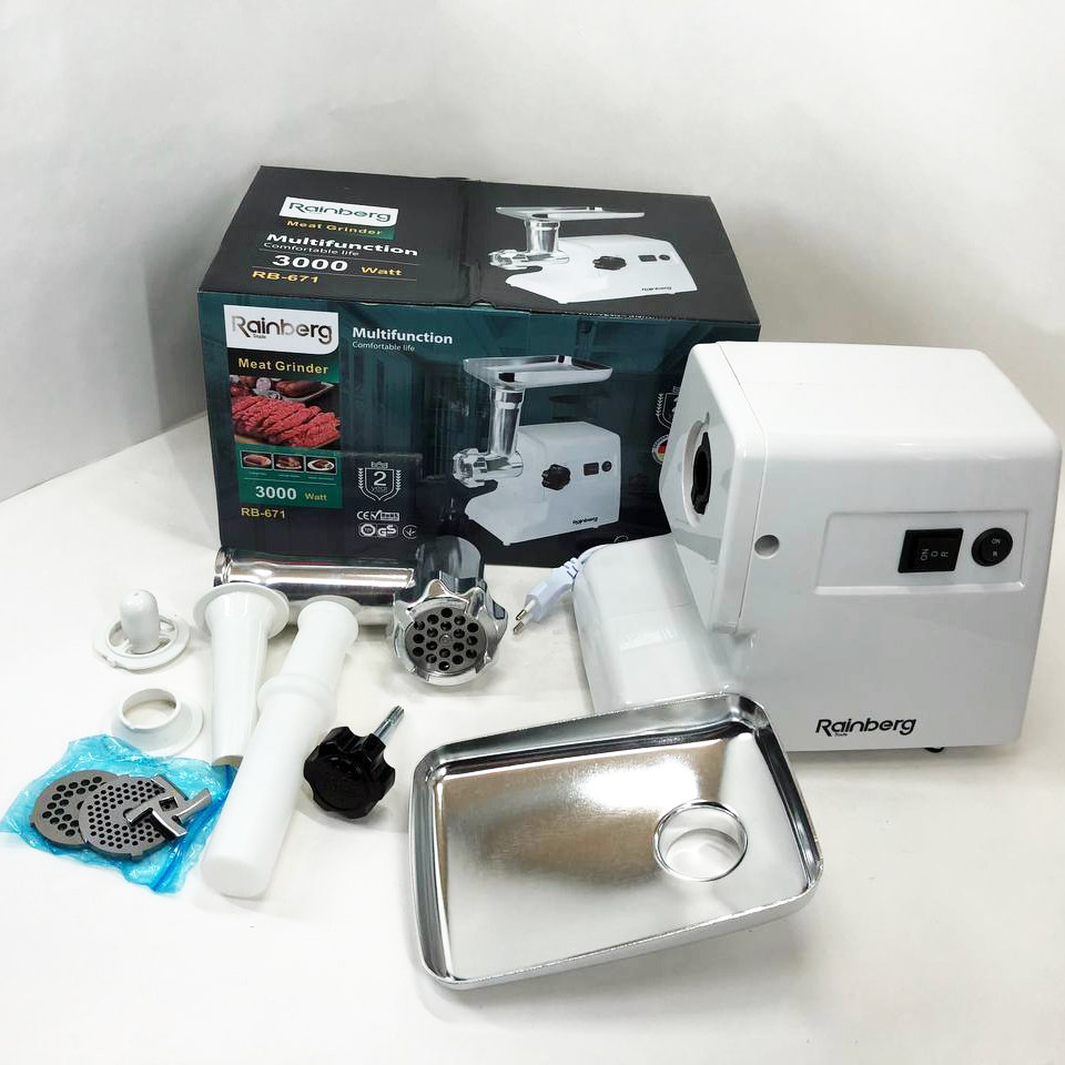 Мини мясорубки Rainberg RB-671 2200Вт, Шнековая электро мясорубка, Мясорубки шнековые, Топ мясорубок KC-42 Львов - изображение 11