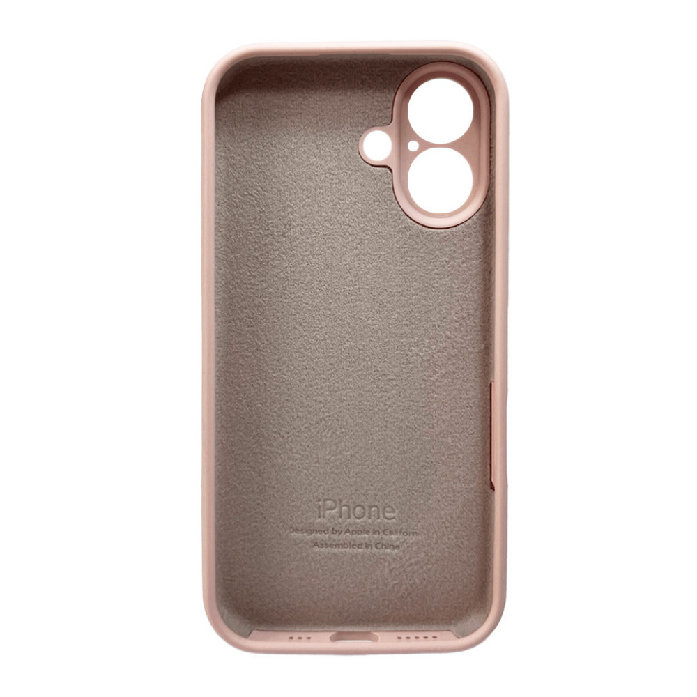 Чохол для смартфона Silicone Full Case AA Camera Protect for Apple iPhone 16 15,Pink Sand Київ - фото 3