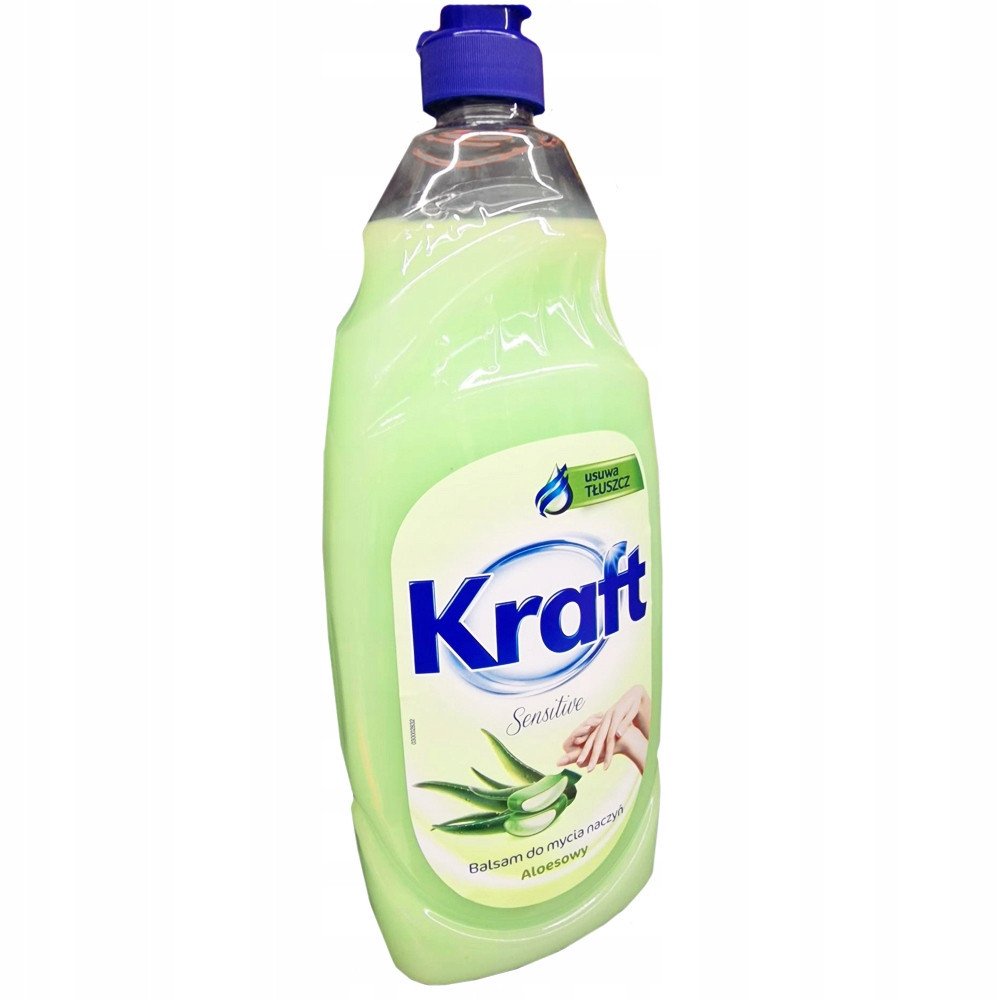 Засіб для миття посуду з екстрактом алое Kraft Sensitive 850 мл Płyn do mycia naczyń z ekstraktem z  Львів - фото 1