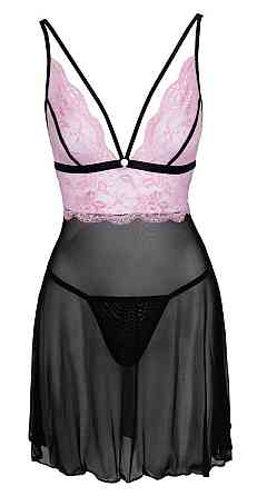 Пеньюар Babydoll black/pink S Sex Aura Киев