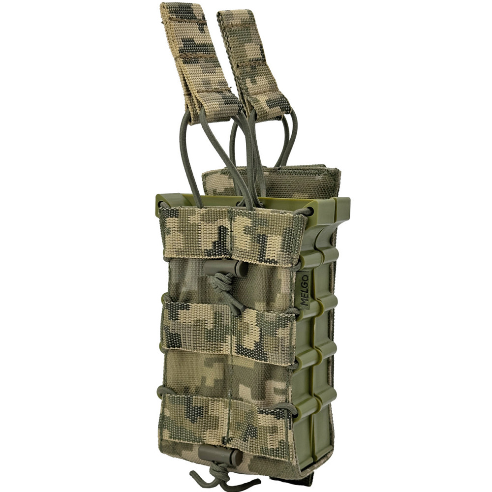Підсумок на 2 магазини жорсткий з фіксаторами Піксель ММ-14 Cordura 1000 D Київ - фото 1