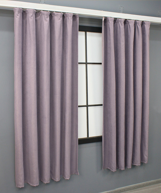 Комплект коротких штор VR-Textil Мікровелюр Petek № 1493ш Лавандовий 140х170 см 2 шт (35-0234) Київ - фото 3