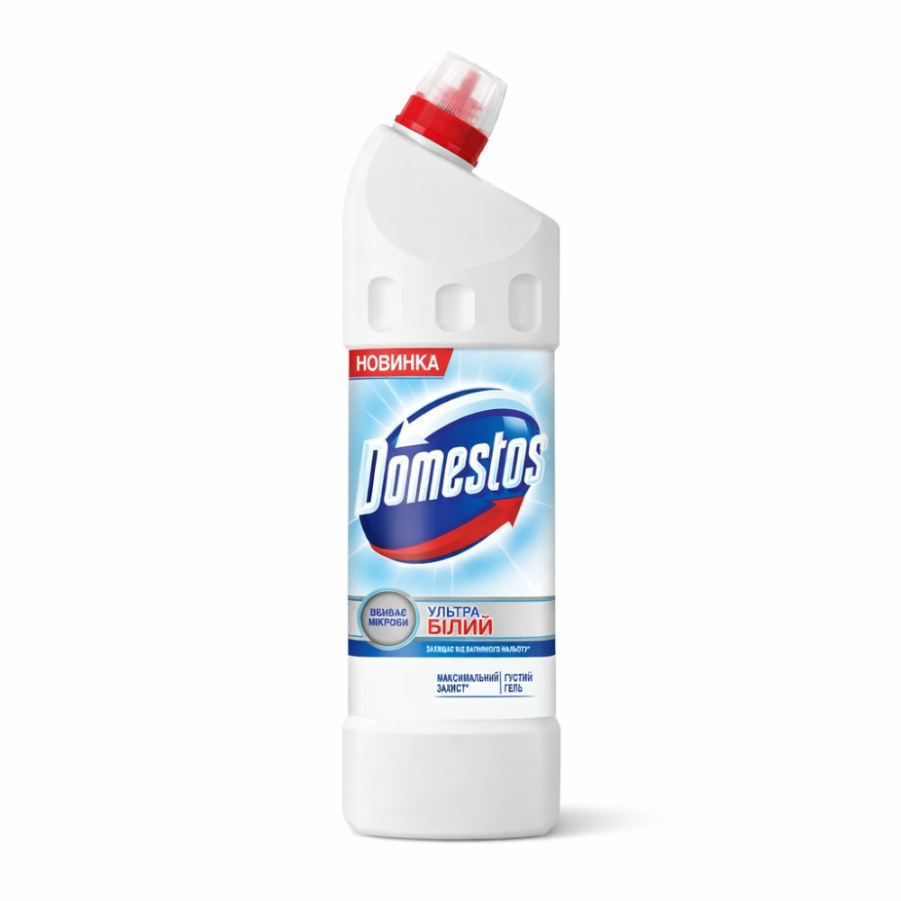 Очиститель для унитаза Domestos Ultra White 1 л Киев - изображение 1