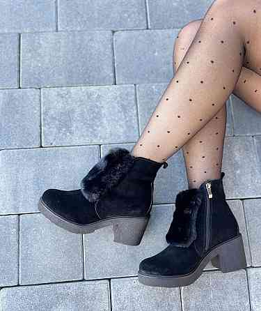 Черевики жіночі D and V 6730 чорні (зима, замша натуральна) (2182) 37р.39р.40р. 40 Коломыя