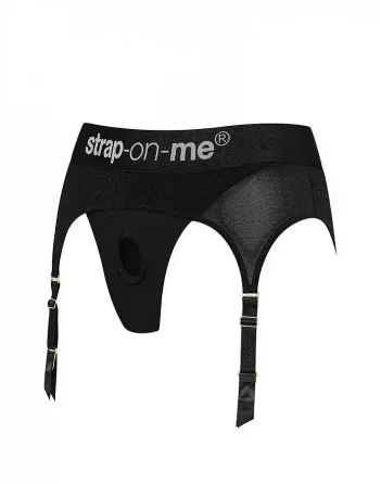 Трусики для страпона з підв’язками для панчіх Strap-On-Me REBEL HARNESS - XS Львів