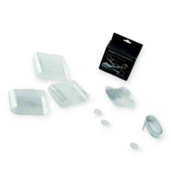 Комплект плівки захисної на пороги, під відбійники, ручки та торці дверей 85х90мм овал 22шт Мукачево