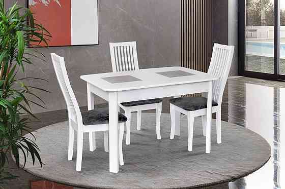 Стіл обідній Бостон (1150+390)*740, білий Київ