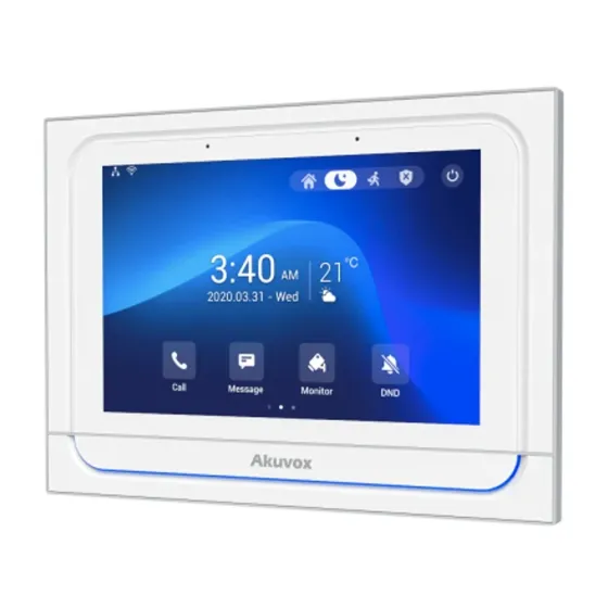 Відеодомофон 7” WiFi Akuvox X933W SIP White Android з Bluetooth (87-00023) Київ