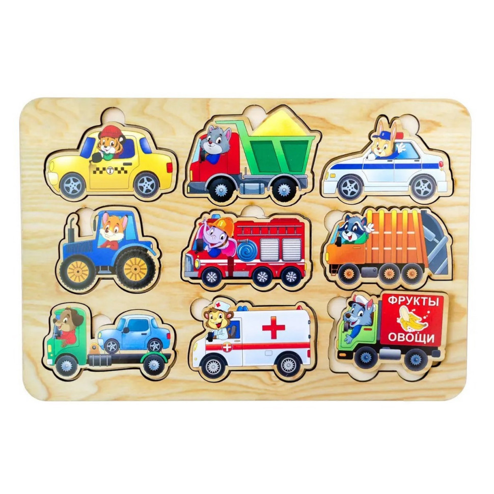 Деревянный пазл-вкладыш 