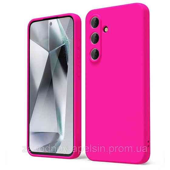 Samsung S24 FE S721 Чохол силіконовий Мікрофібра (яскравий) Одеса