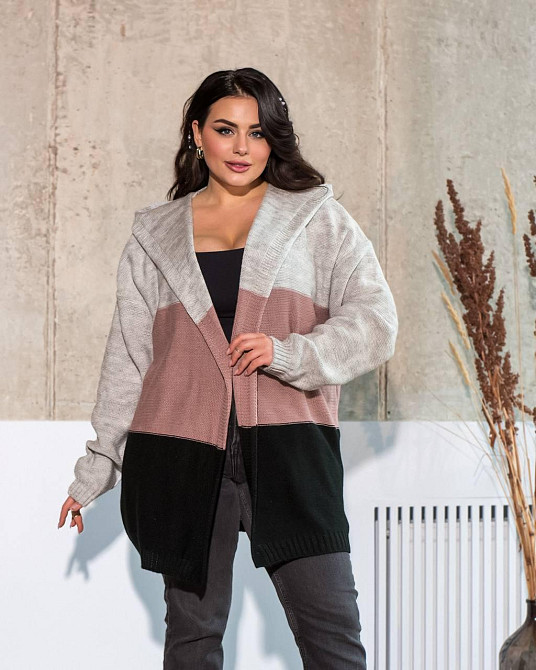 Жіночий модний в'язаний кардиган оверсайз.  44-52р. Київ - фото 7