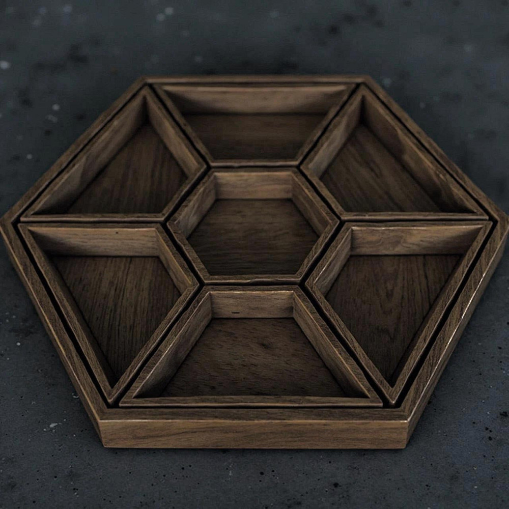 Менажница деревянная 