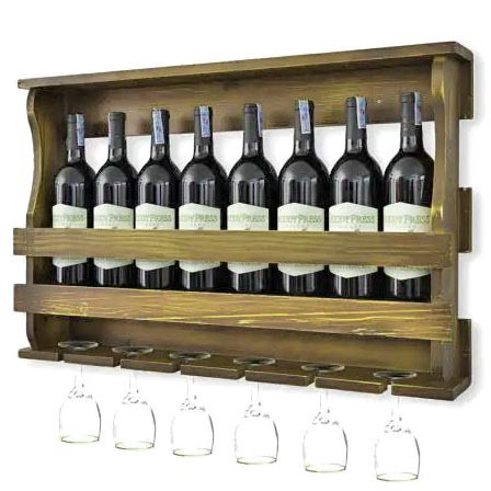 Настенная винная полка 