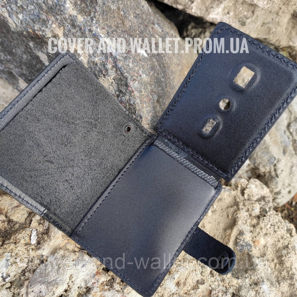 Обкладинка "Національна поліція" на кнопці під жетон із натуральної шкіри Київ - фото 3