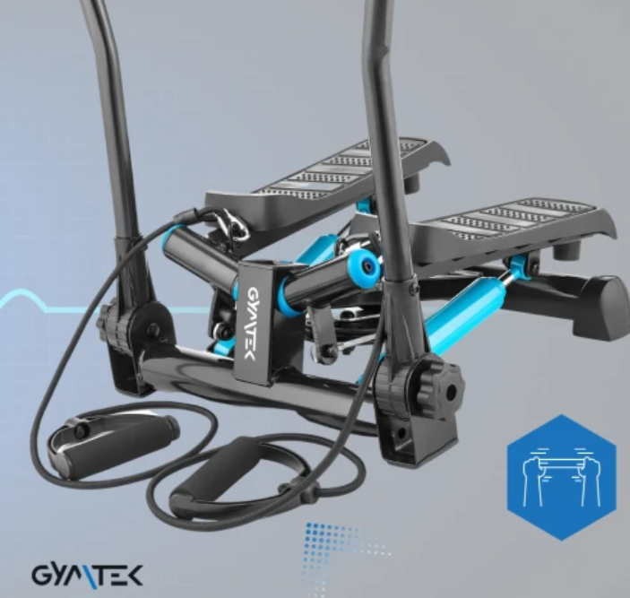 Степпер з рукоятками та експандерами Gymtek XST700 синій Київ - фото 7