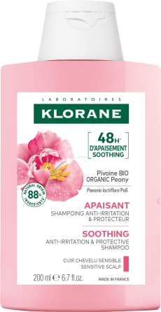 Клоран Півонія шампунь для чутливої шкіри голови Klorane Shampooing a la Pivoine, 200 мл new Дніпро