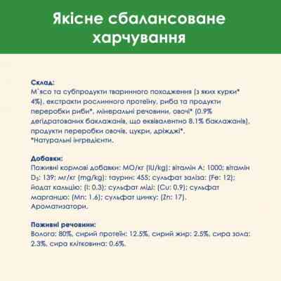 Влажный корм для кошек Purina Cat Chow Sterilised с курицей и баклажанами в желе 85г (7613037025644) Винница