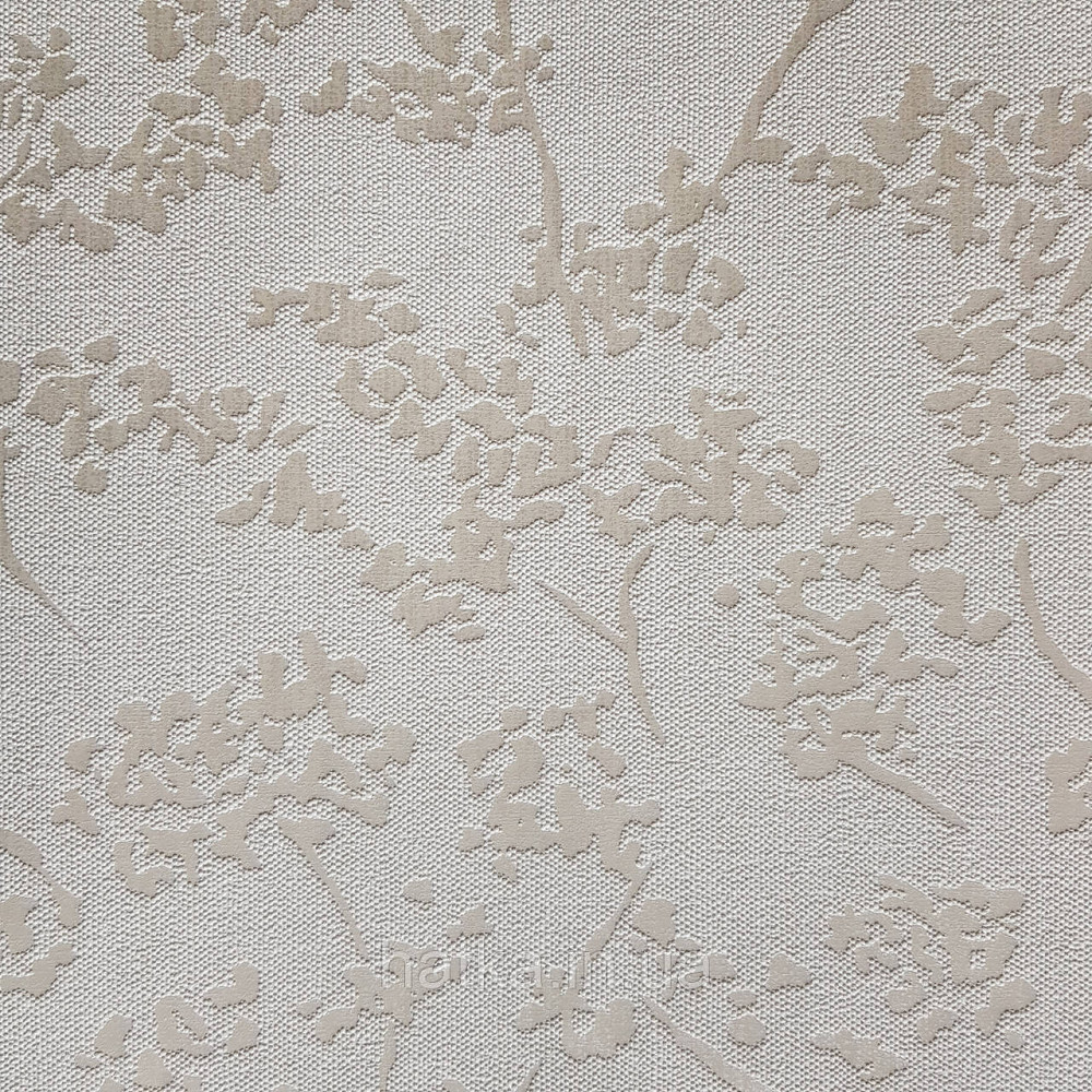 Шпалери вінілові на флізелін Marburg New Spirit Schoner Wohnen листя гілки сріблясті квіти на білому Київ - фото 3