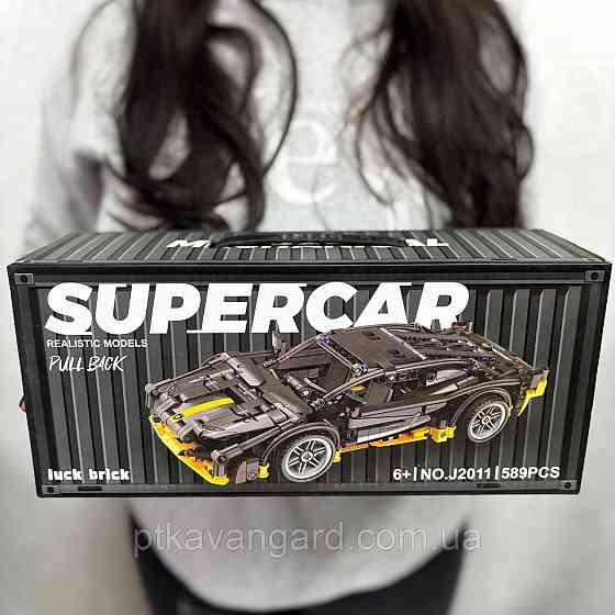 Конструктор Lamborghini Huracan автомобиль суперкар 589 деталей в контейнере Technic J 2011 C черный Хмельницкий