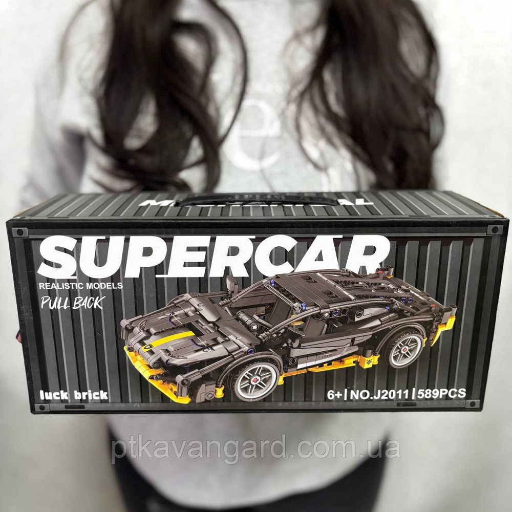 Конструктор Lamborghini Huracan автомобиль суперкар 589 деталей в контейнере Technic J 2011 C черный Хмельницкий - изображение 1