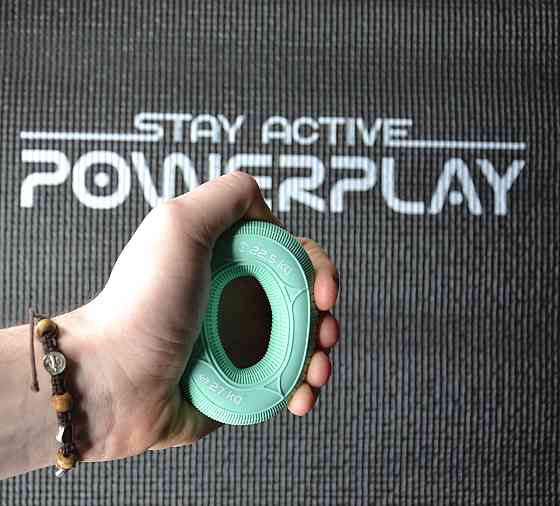 Еспандер кистьовий силіконовий PowerPlay PP-4330 Hand Grip Loops Medium 22.5-27 кг. М'ятній Кам'янське