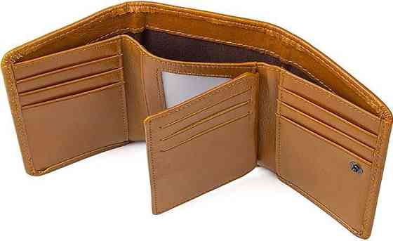 Гаманець шкіряний Рудий (Vintage) Київ