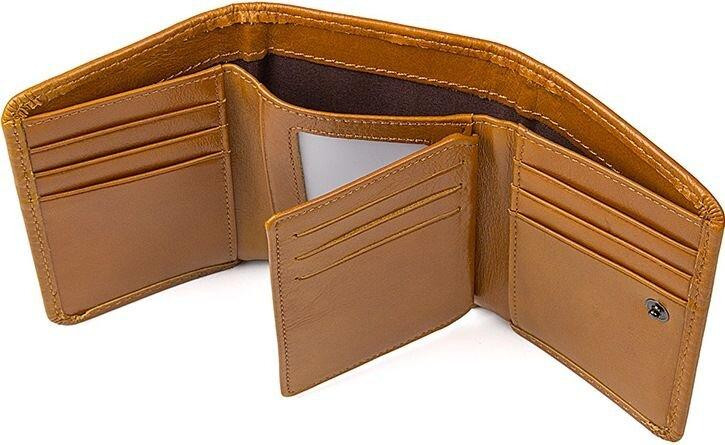 Кошелек кожаный Рыжий (Vintage) Киев - изображение 1