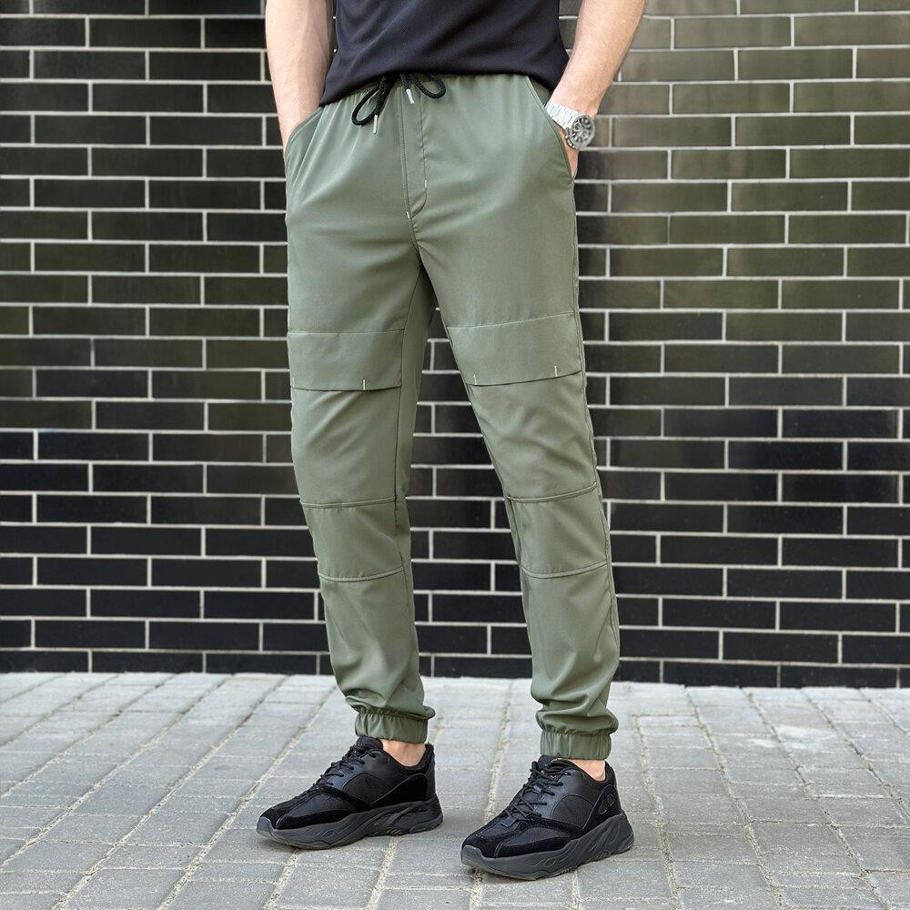 Чоловічі штани джогери з кишенями світлий хакі Pobedov Vershyna Київ - фото 7