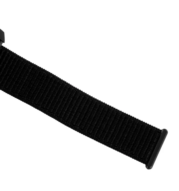 Чоловічий наручний годинник Skmei 2497 з нейлоновим ремінцем (Чорний з білим) Київ - фото 7