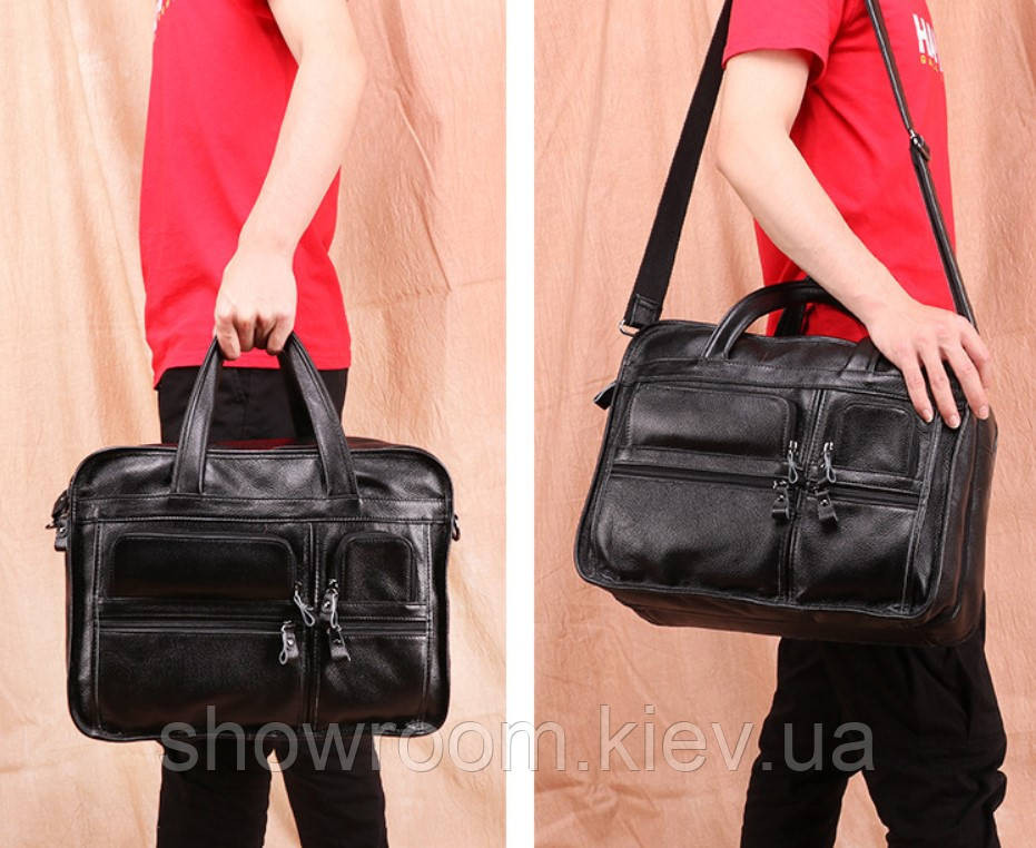 Мужская кожаная сумка для ноутбука Leather Collection (9946) Киев - изображение 5