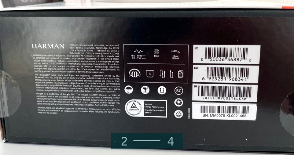 Безпроводные Наушники: JBL Club 700BT.НОВІ Харьков - изображение 2