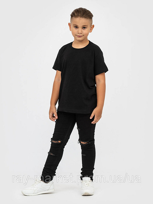 Футболка дитяча базова Stedman Classic-T Kids для хлопчиків чорна (ST2200M-BLO) M Київ - фото 2